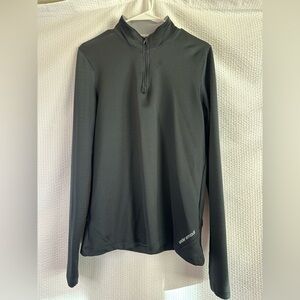 Under Armour ColdGear Fitted 1/4 Zip Pullover Women’s XL Black Compression Mock
